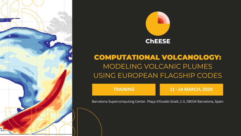 Computational volcanology: Modeling Volcanic plumes using European flagship codes 