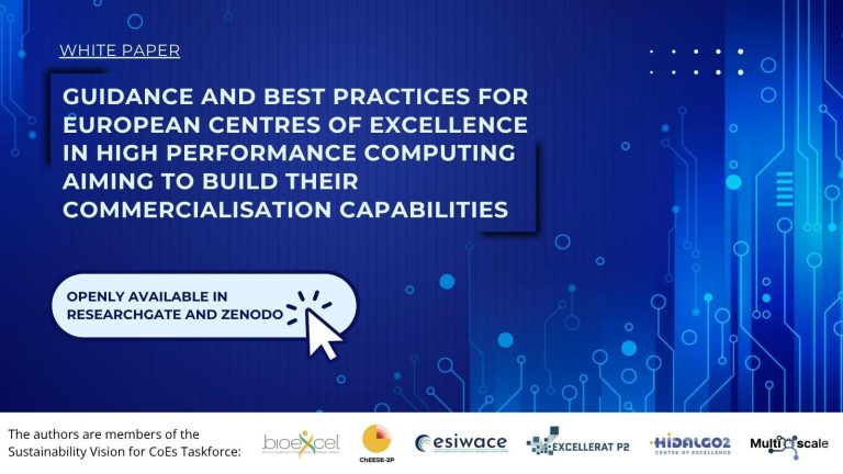European HPC Centres of Excellence join forces to publish white paper on building commercialisation capabilities