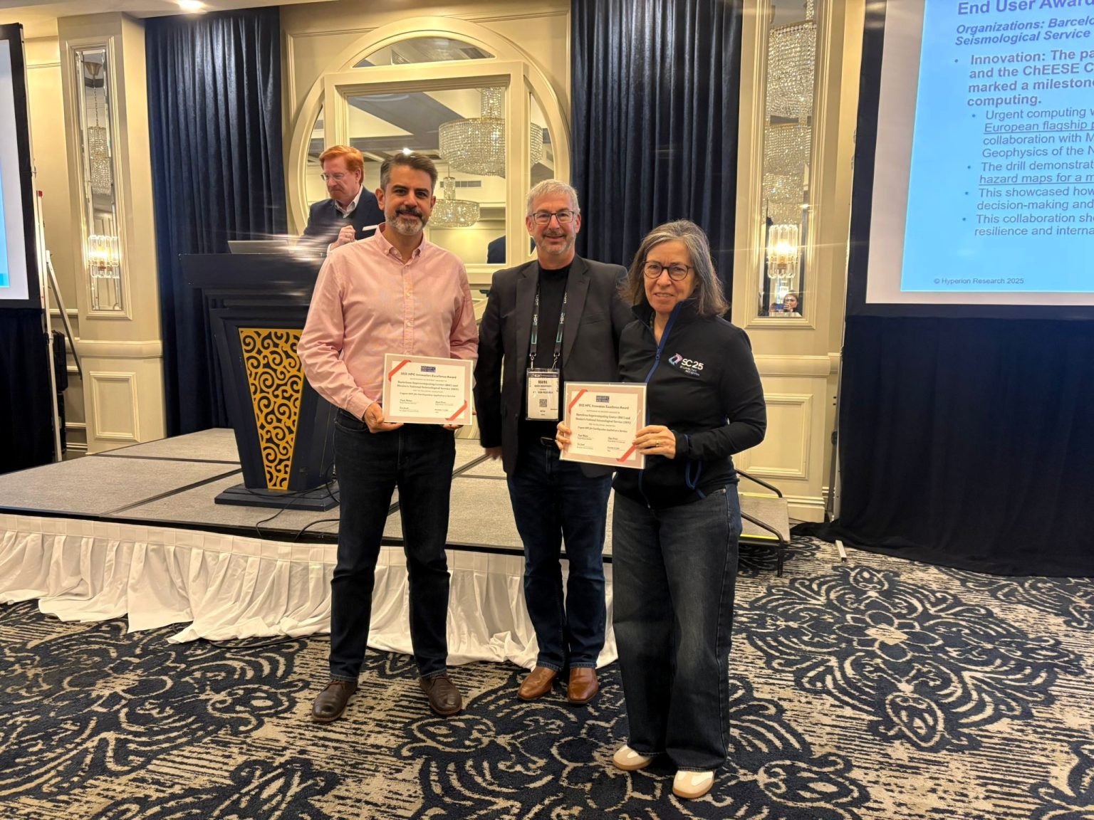 ChEESE researchers at BSC win 2025 HPC Innovation Excellence Award for pioneering trial