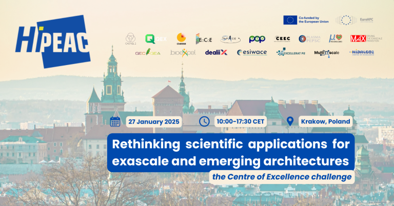 Rethinking Scientific Applications for Exascale and Emerging Architectures: CoE Workshop at HiPEAC 2026
